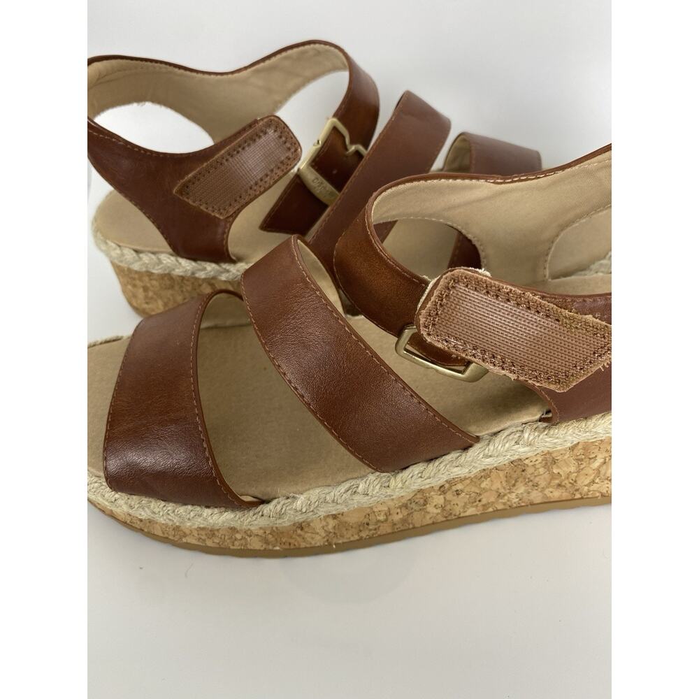 Dr. Scholl's Brown Espadrille Wedge Sandals Women's Size 8.5 Ankle Strap Comfort - Picture 10 of 10